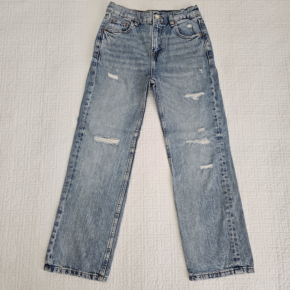 Zara Girls Denim Ripped Jeans - Picture 14 of 14